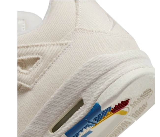 4 Blank Retro Canvas Air Jordan DQ4909-100 0725